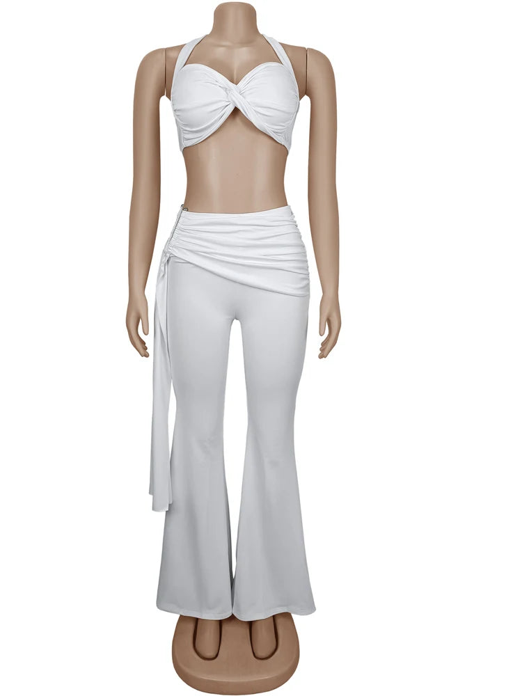 Urban Twist Crop Top & Pants Set