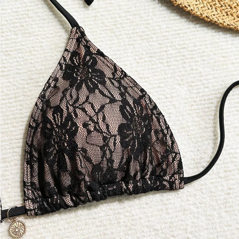 Moonlit Lace Bikini Set