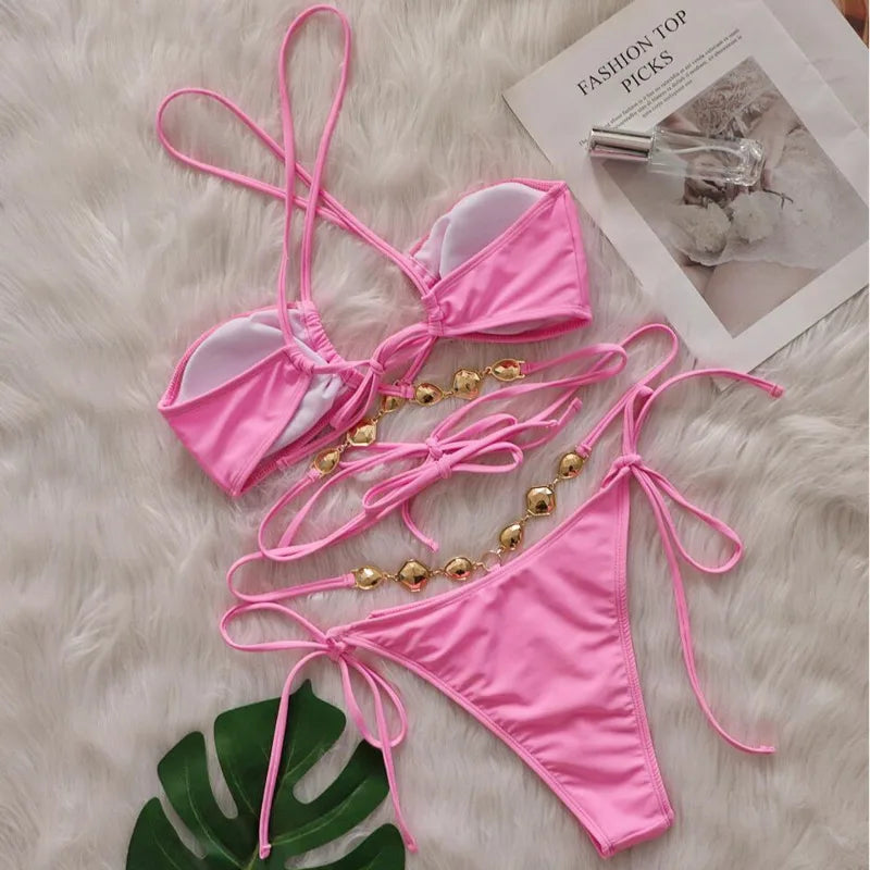Crystal Line Bikini Set