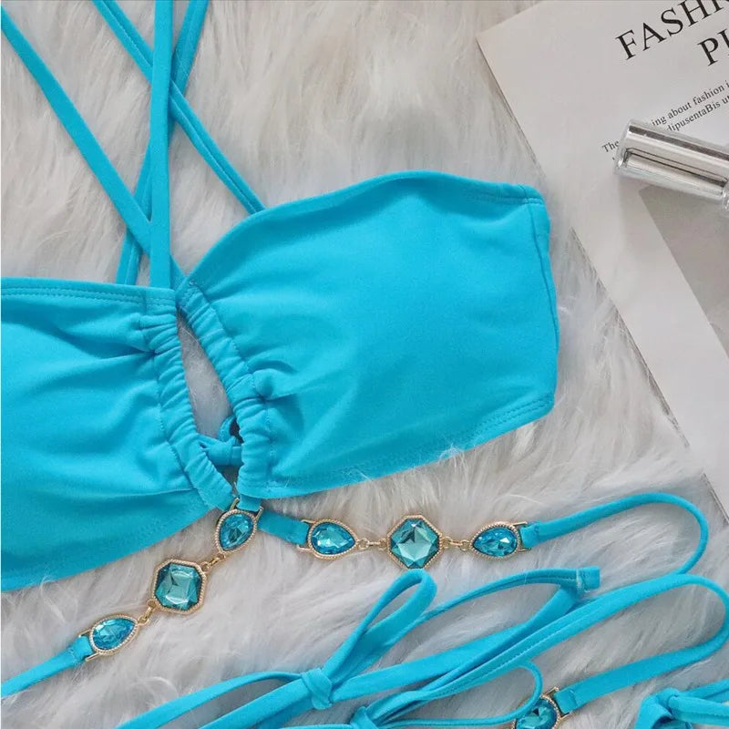 Crystal Line Bikini Set