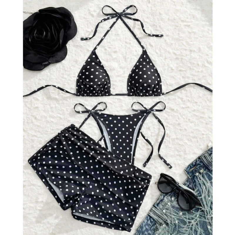 Polka Dot Beach Trio Bikini
