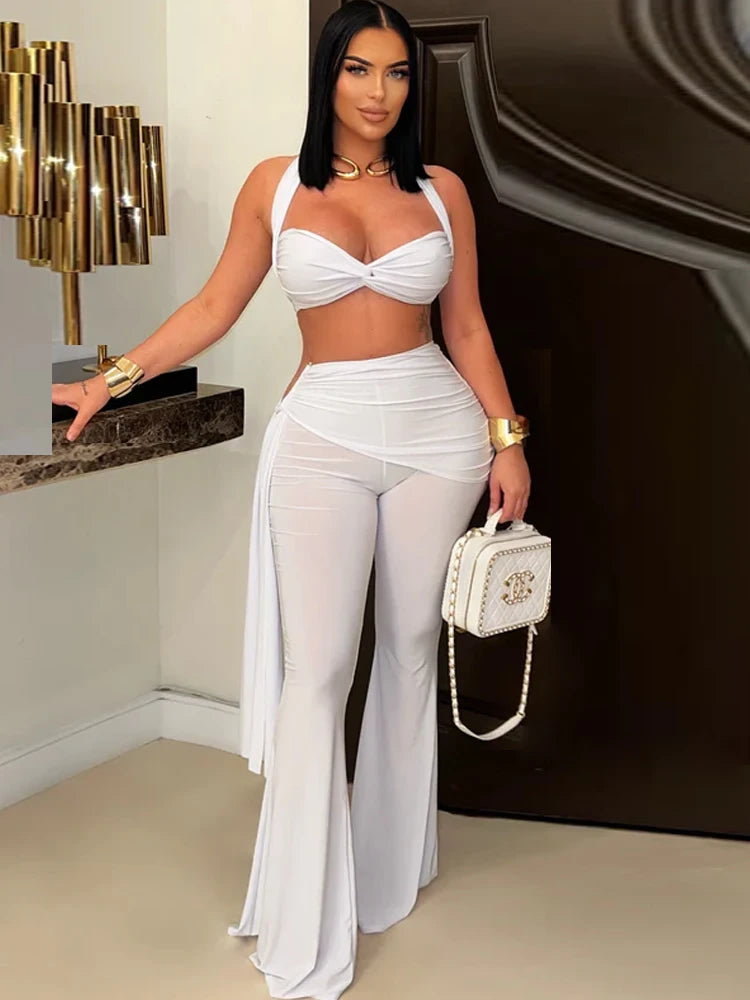 Urban Twist Crop Top & Pants Set