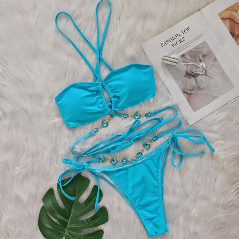 Crystal Line Bikini Set