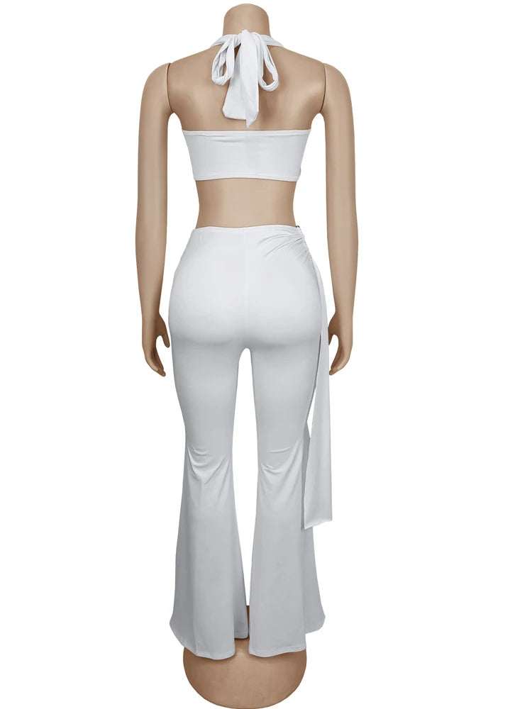 Urban Twist Crop Top & Pants Set